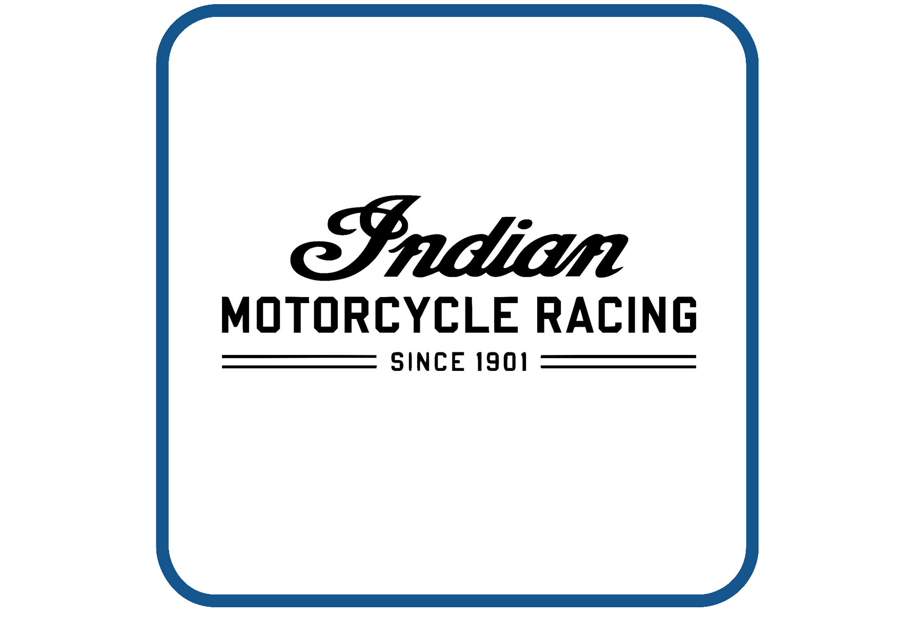 Indian motorcycle racing sticker
