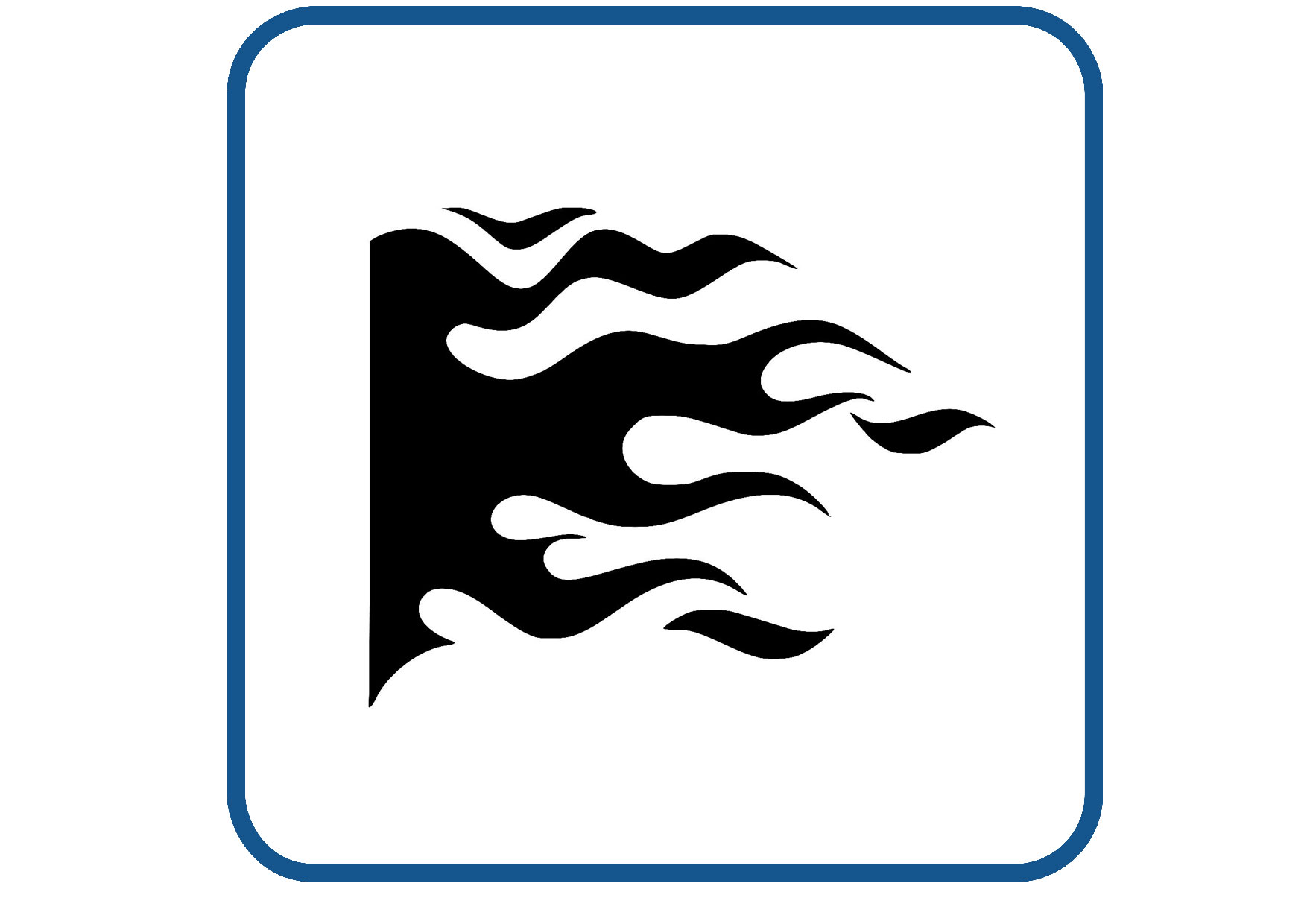Vlammen design 8 sticker