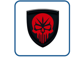 Skull design 10 doming 3D gel sticker