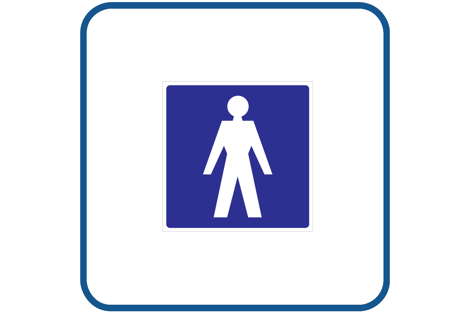Heren wc sticker