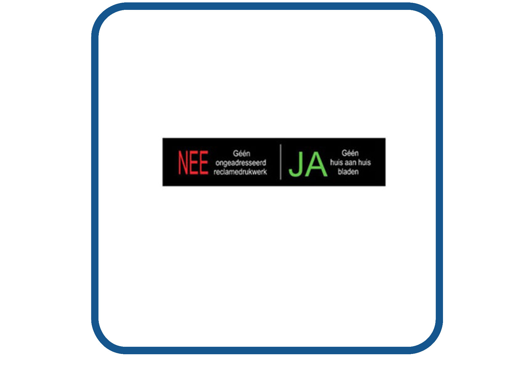 Nee / Ja sticker