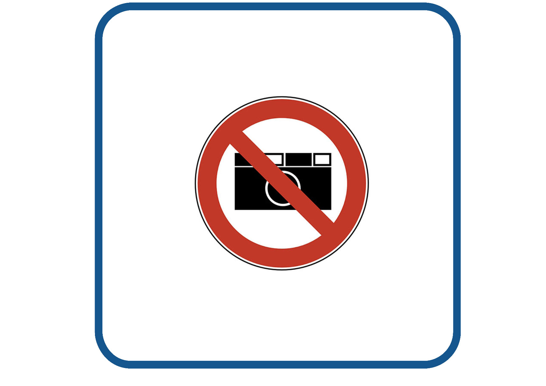 Fotograferen verboden sticker
