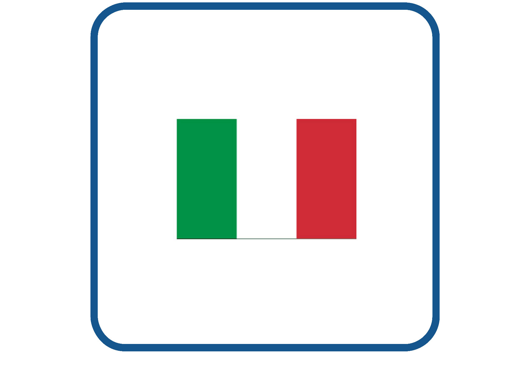 Italie vlag sticker