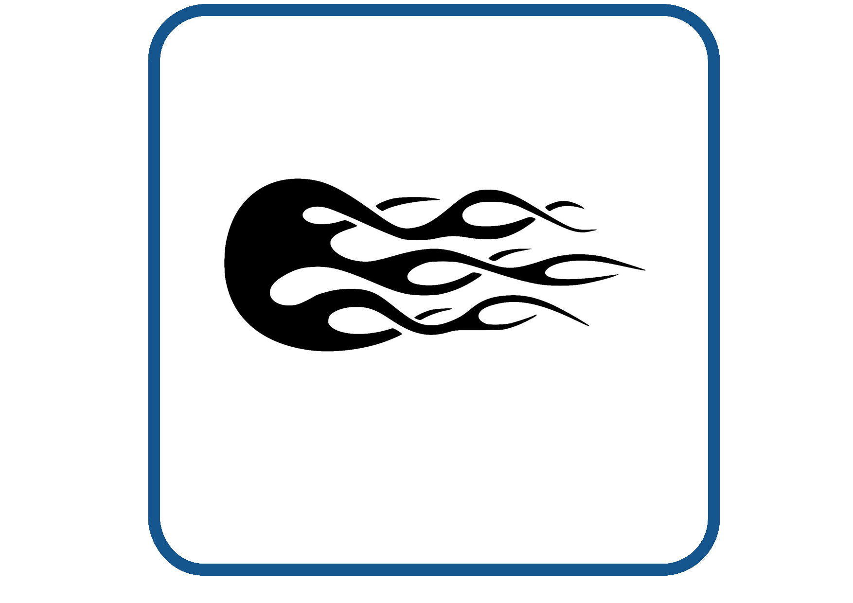 Vlammen design 42 sticker