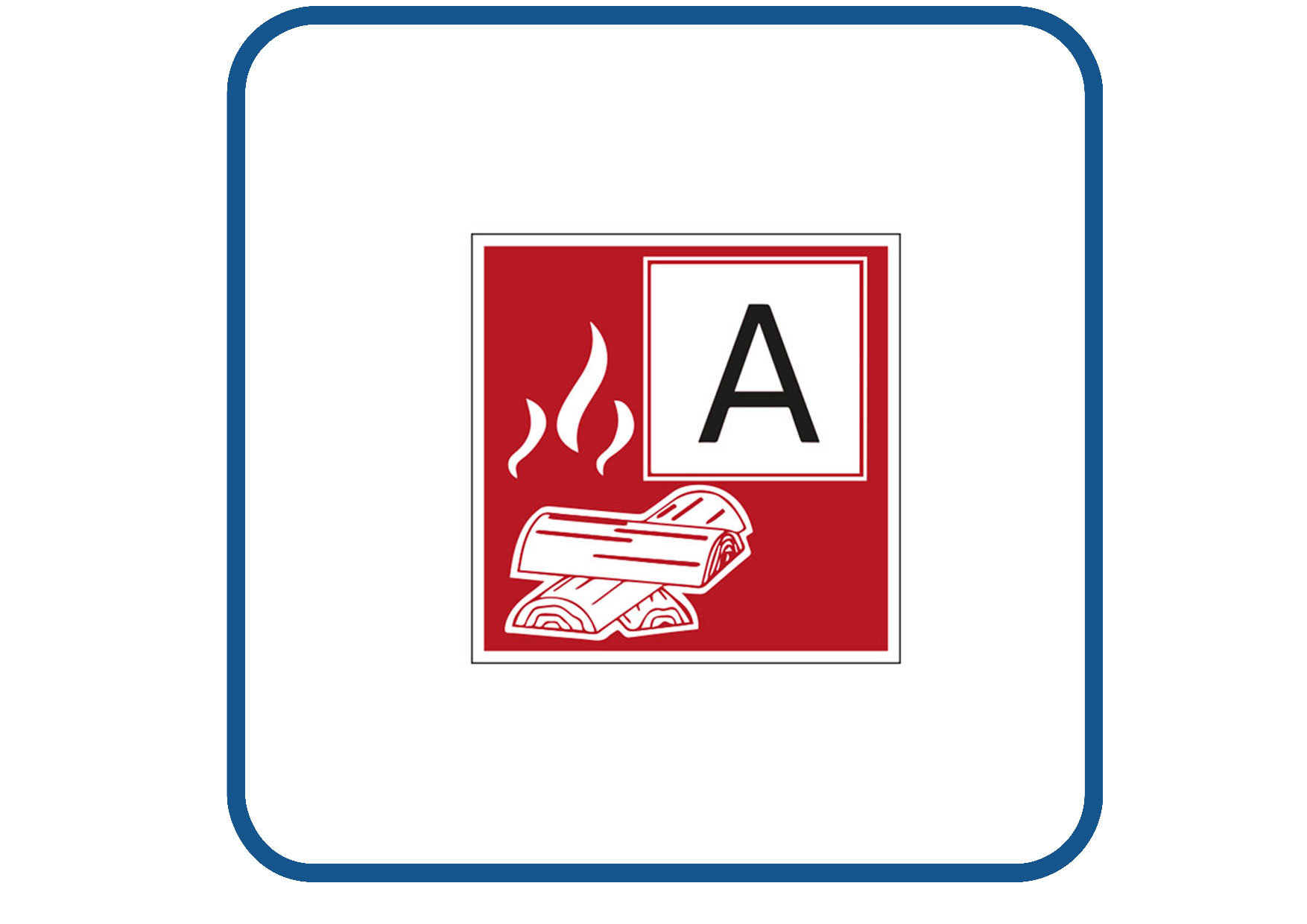 Brandklasse A sticker