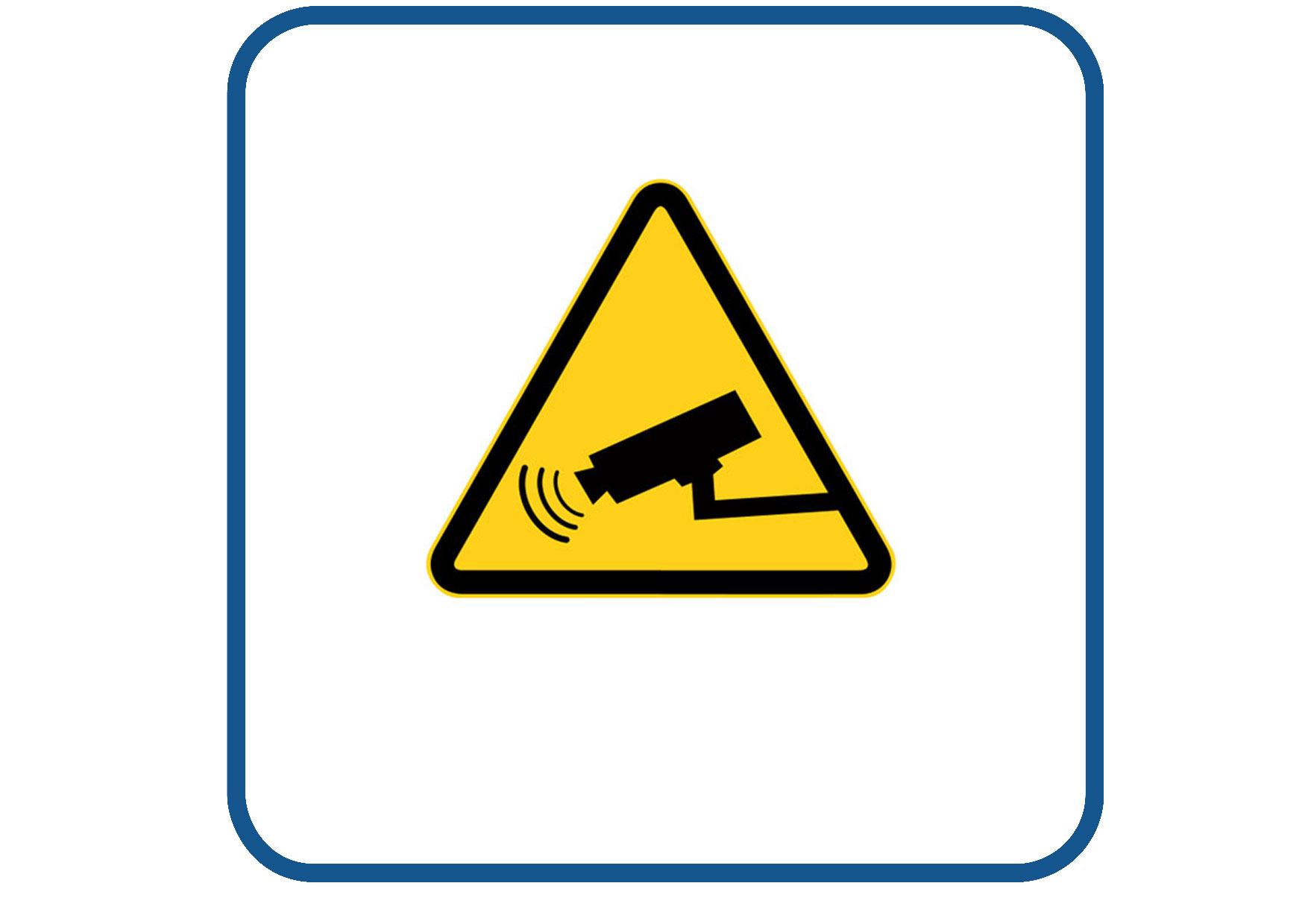 Camera bewaking sticker