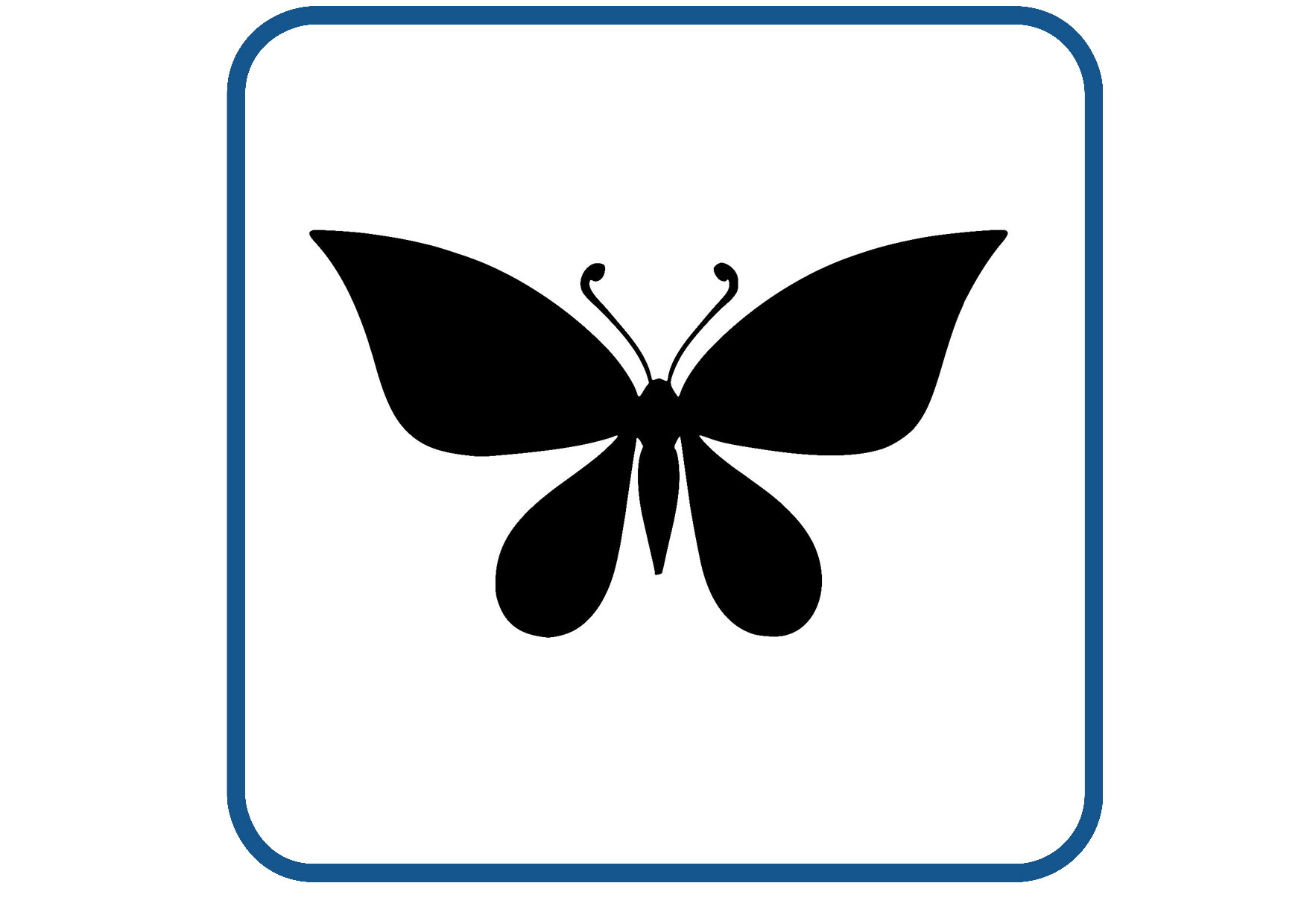 Vlinder design 6 sticker