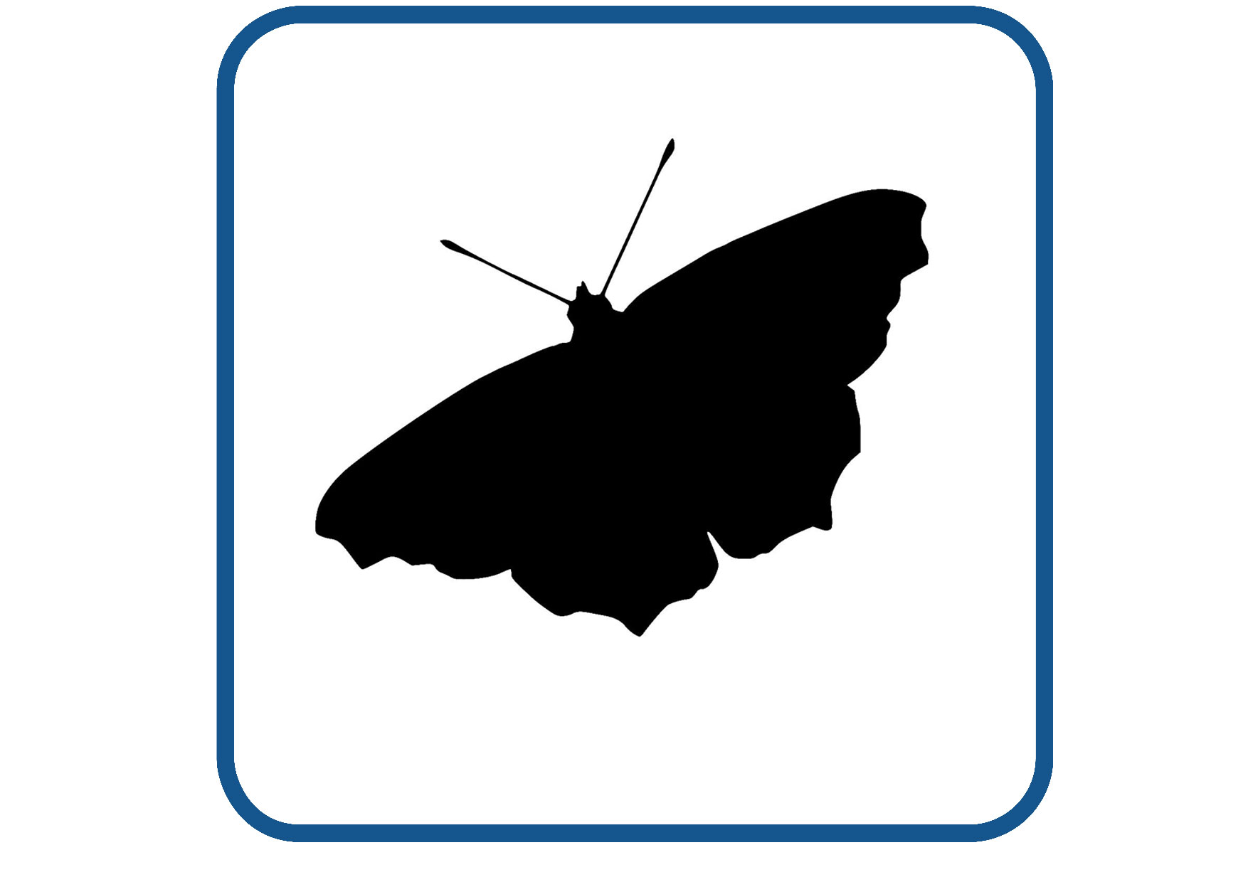 Vlinder design 15 sticker