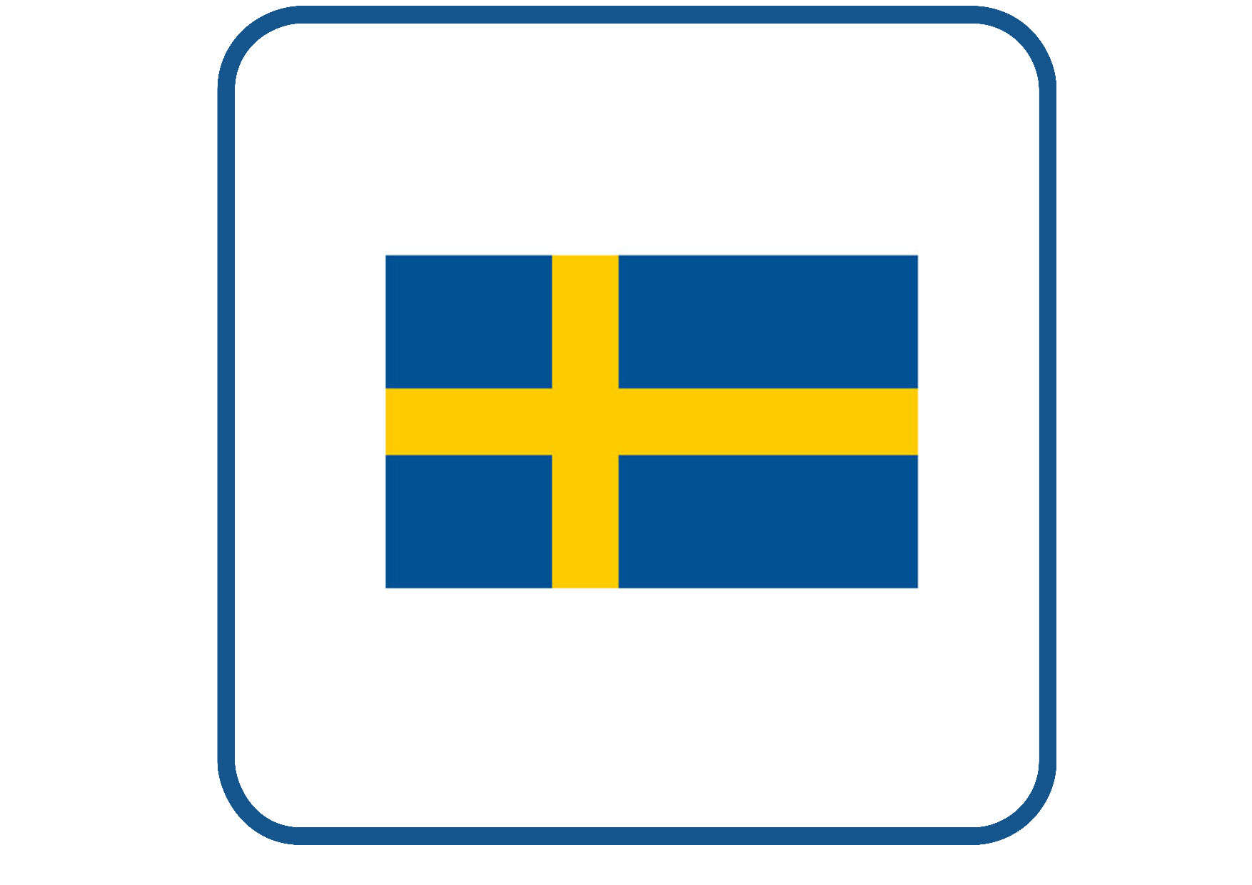 Zweden vlag sticker