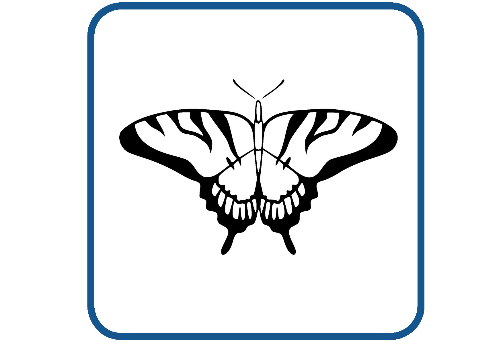 Vlinder design 34 sticker