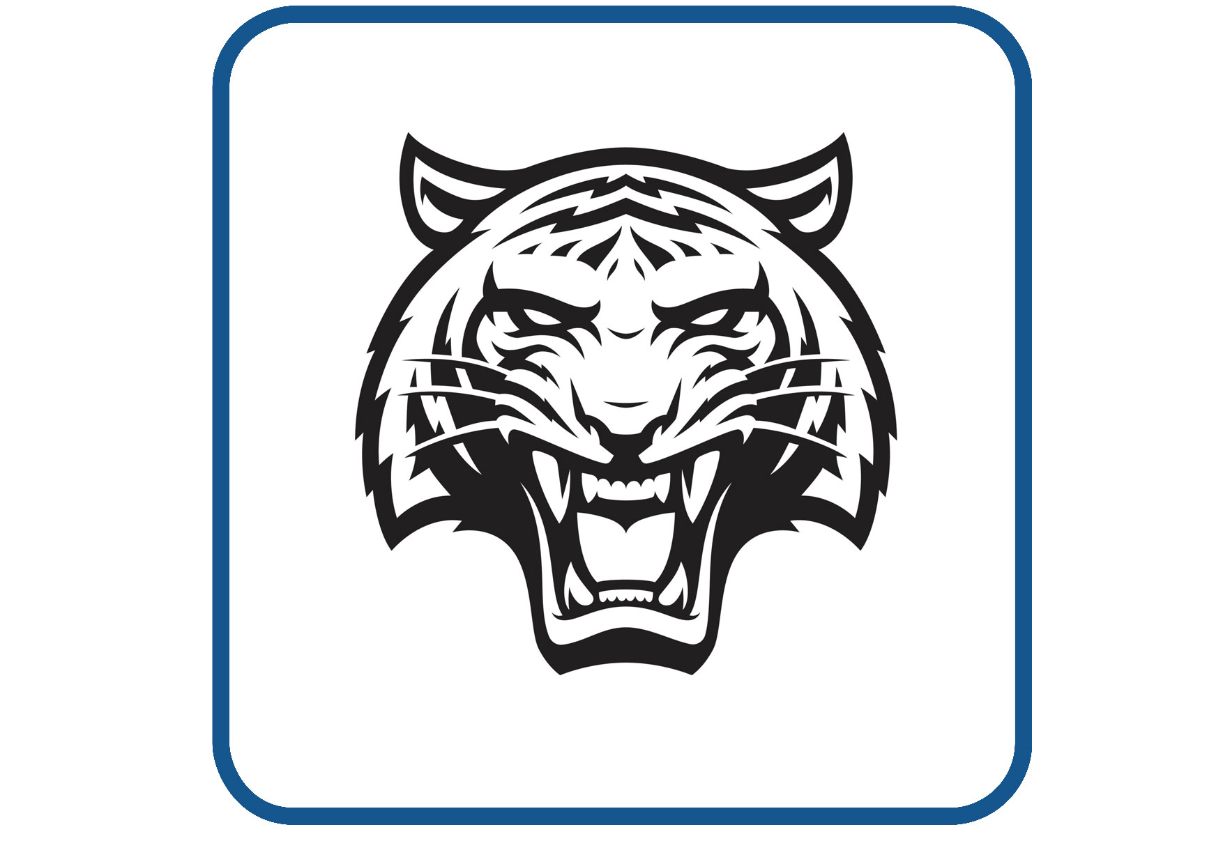 Tijger design 4 sticker