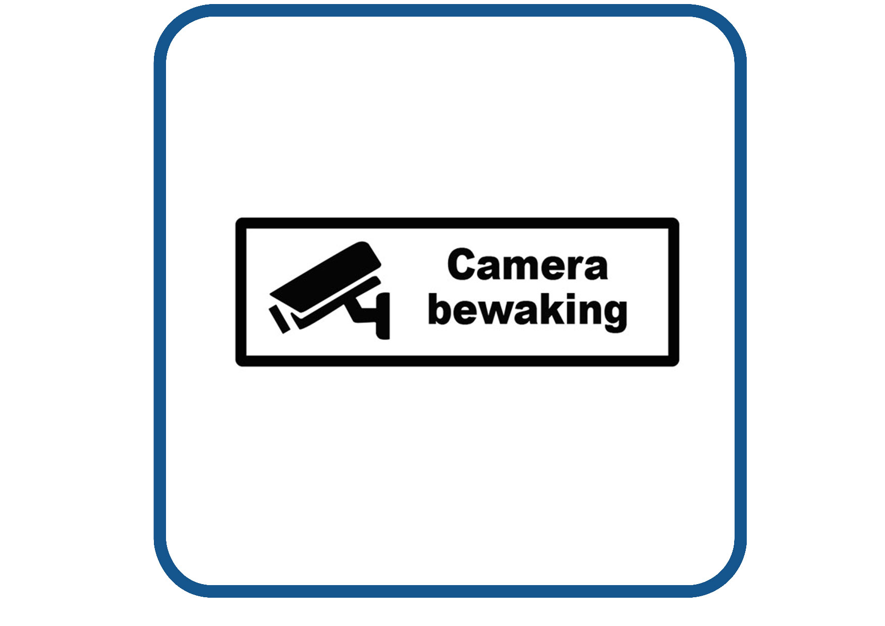 Camera bewaking sticker