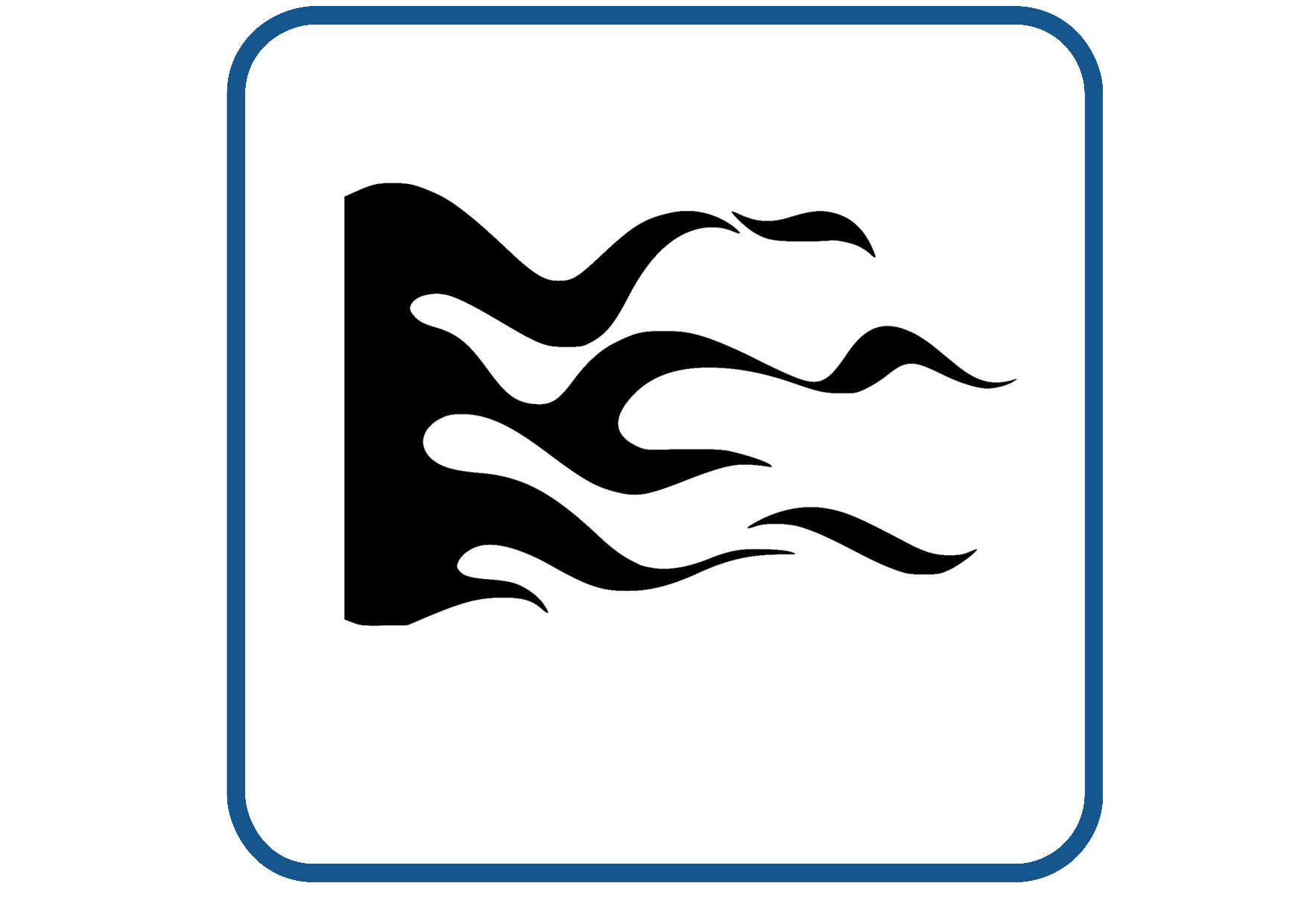 Vlammen design 15 sticker