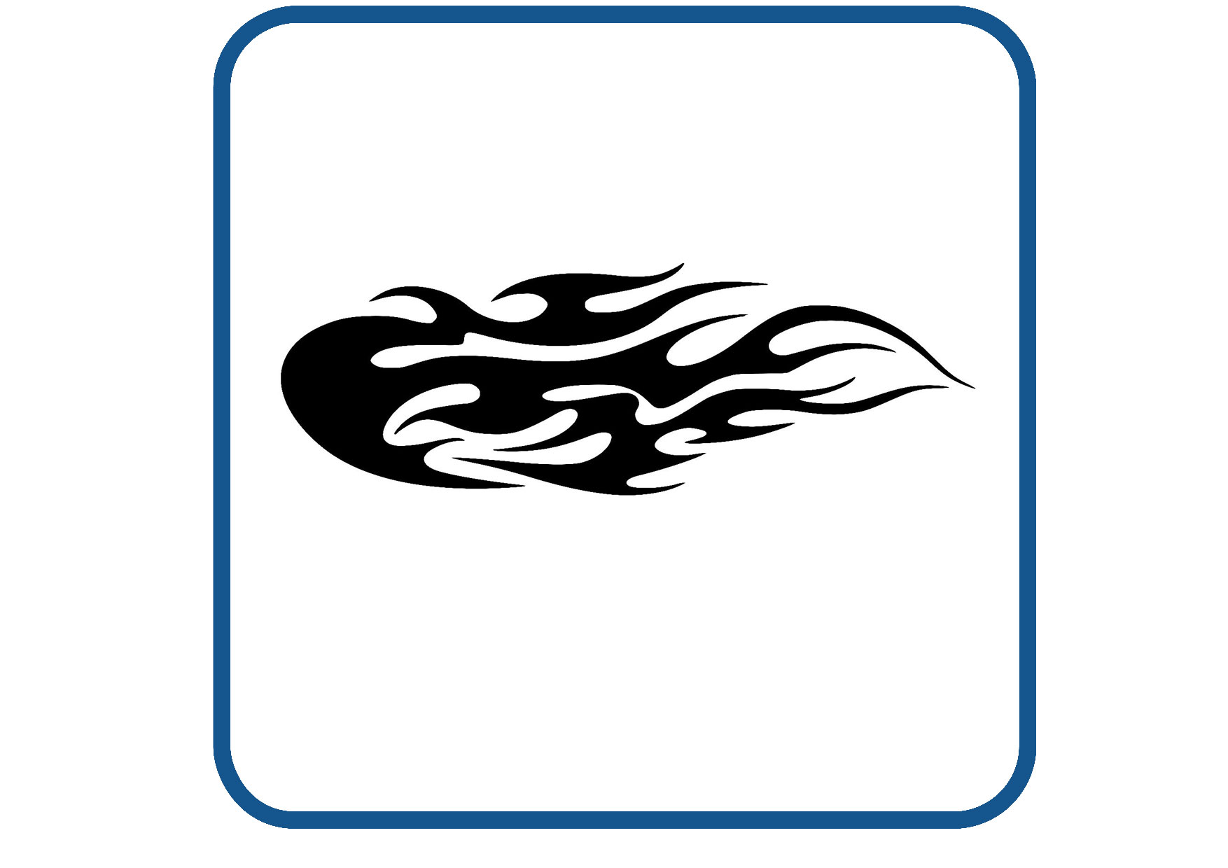 Vlammen design 60 sticker