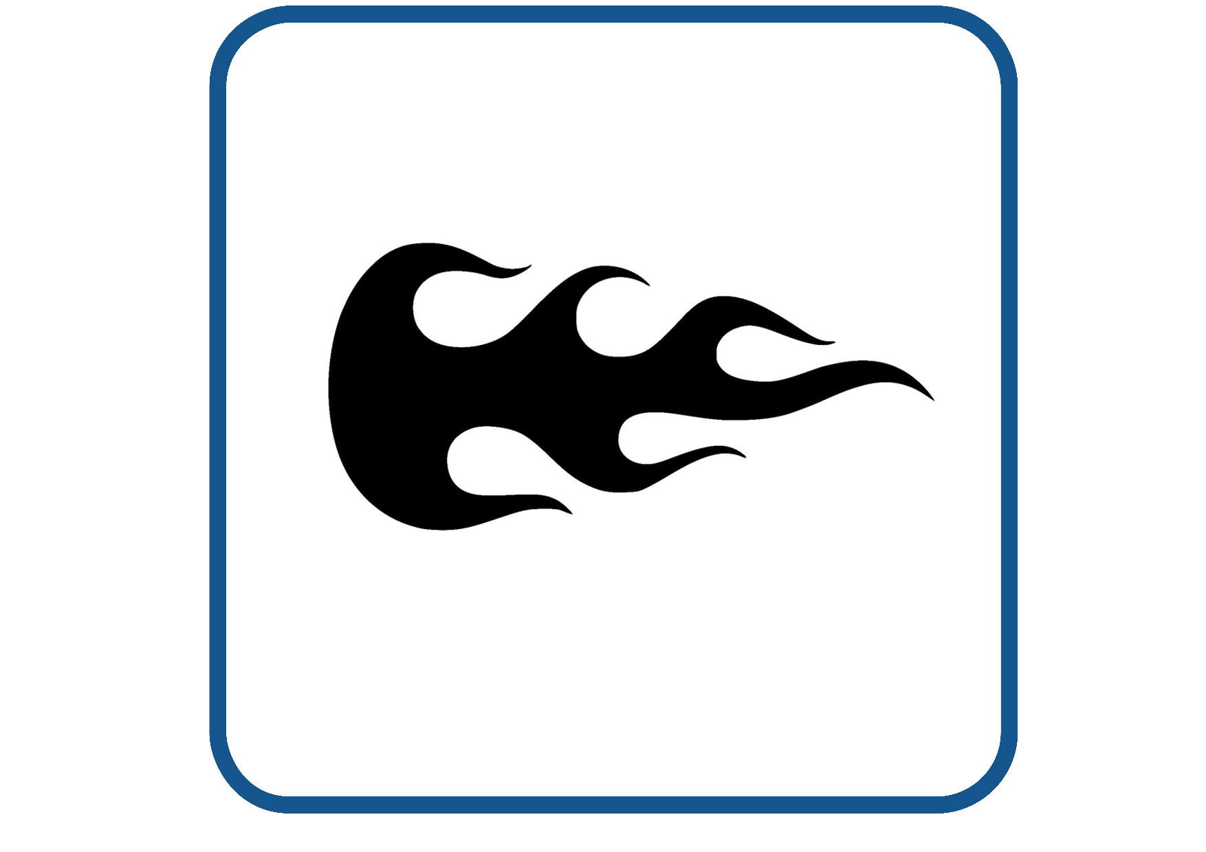 Vlammen design 29 sticker