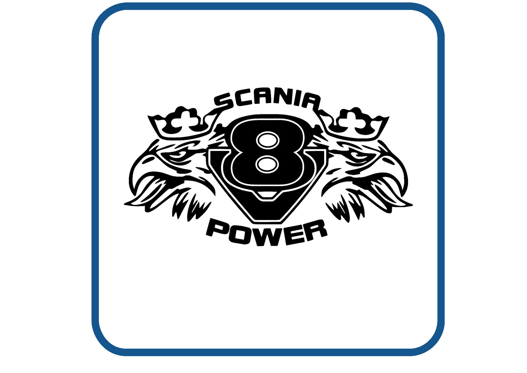 Scania V8 power sticker