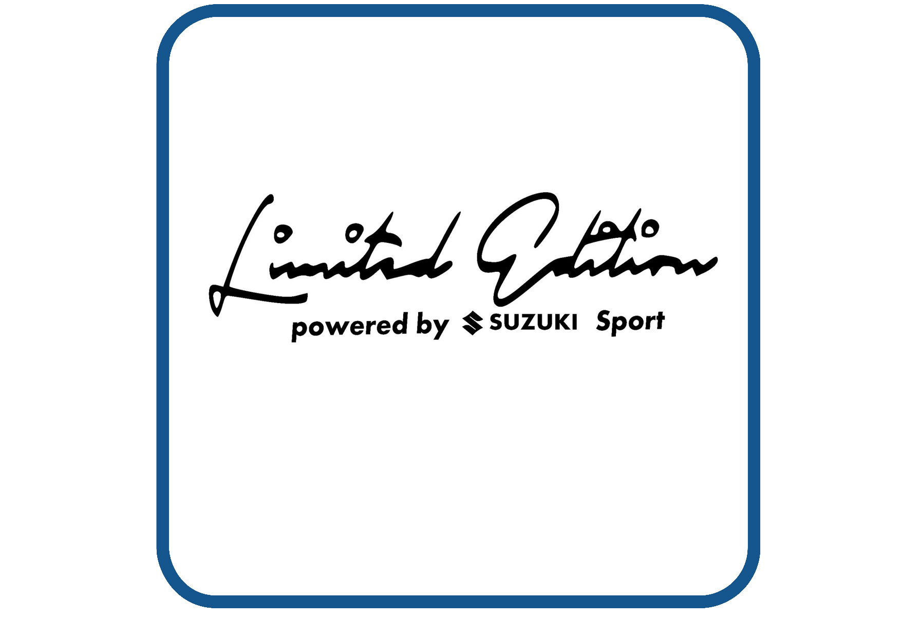 Suzuki Limited Edition sticker