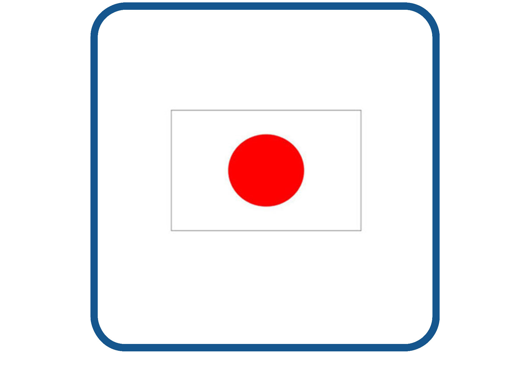 Japan vlag sticker