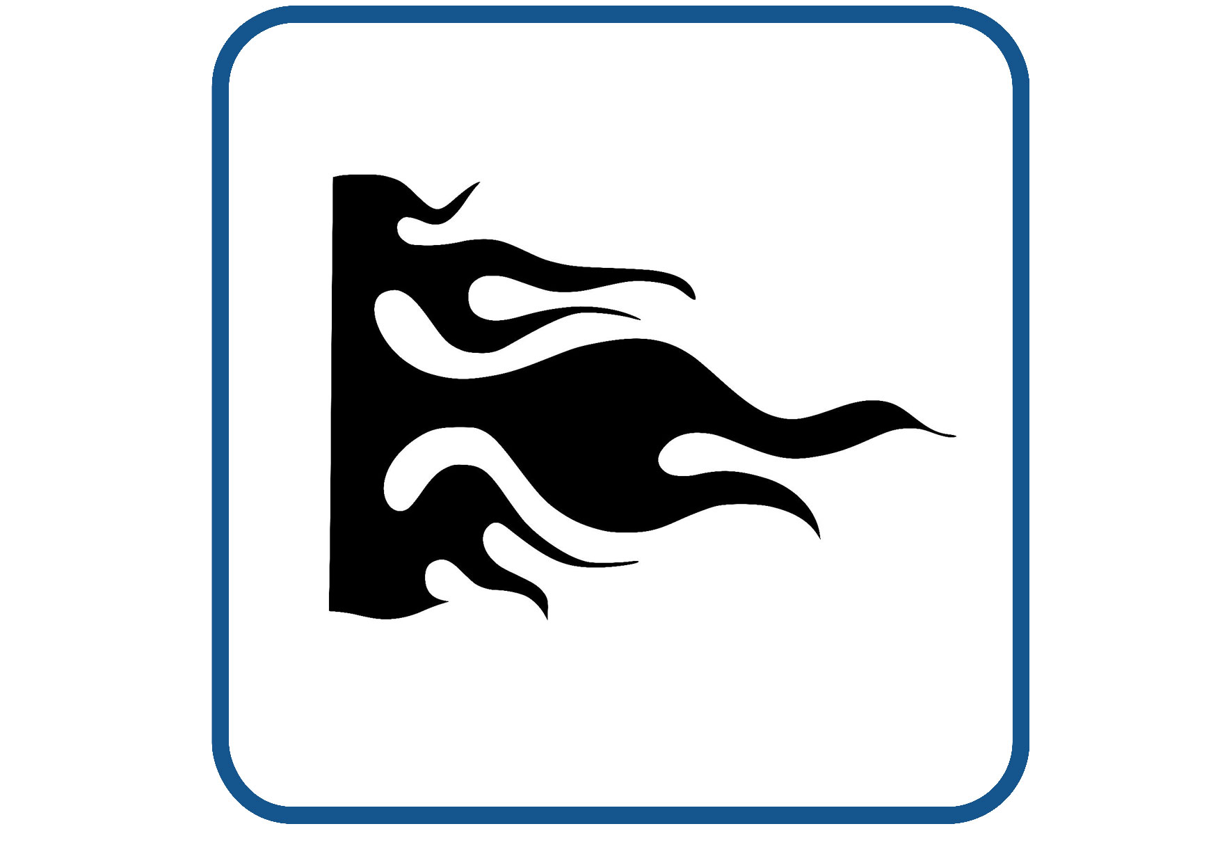 Vlammen design 2 sticker