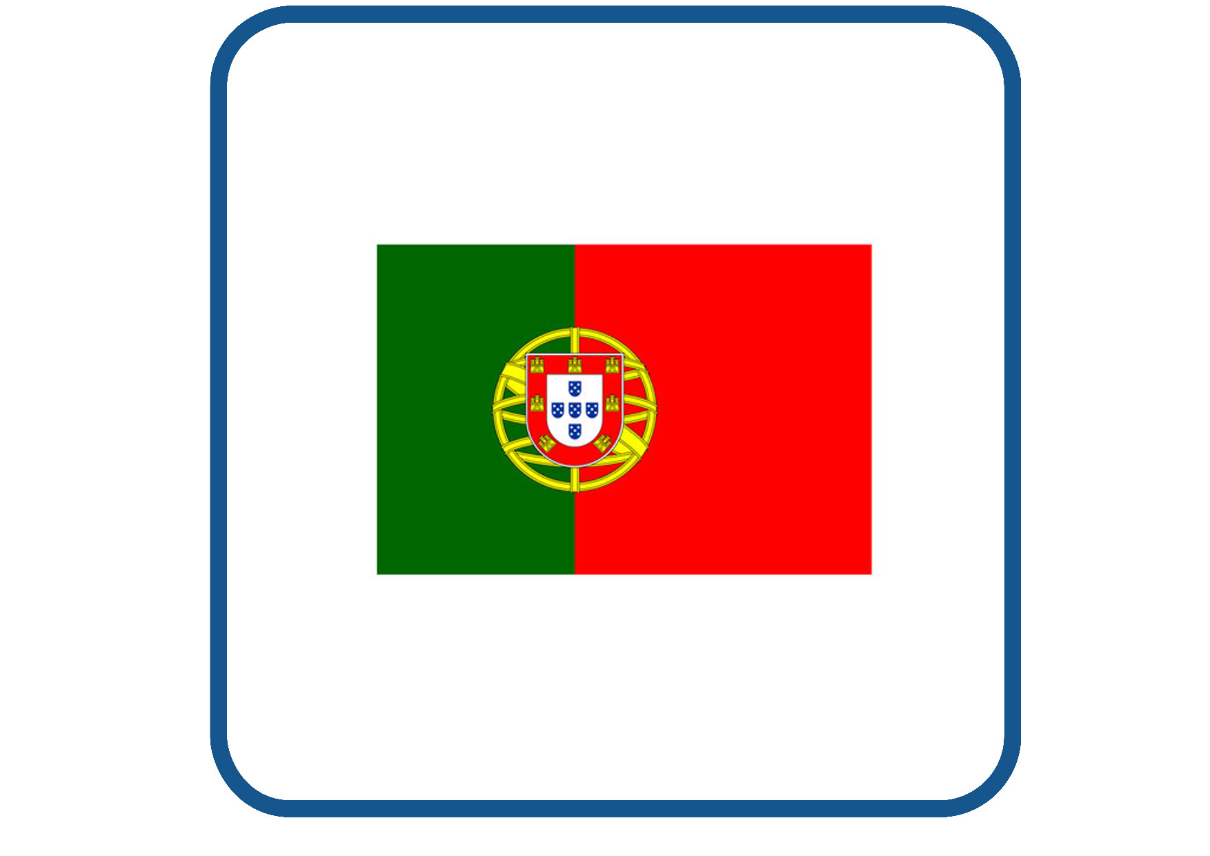 Portugal vlag sticker