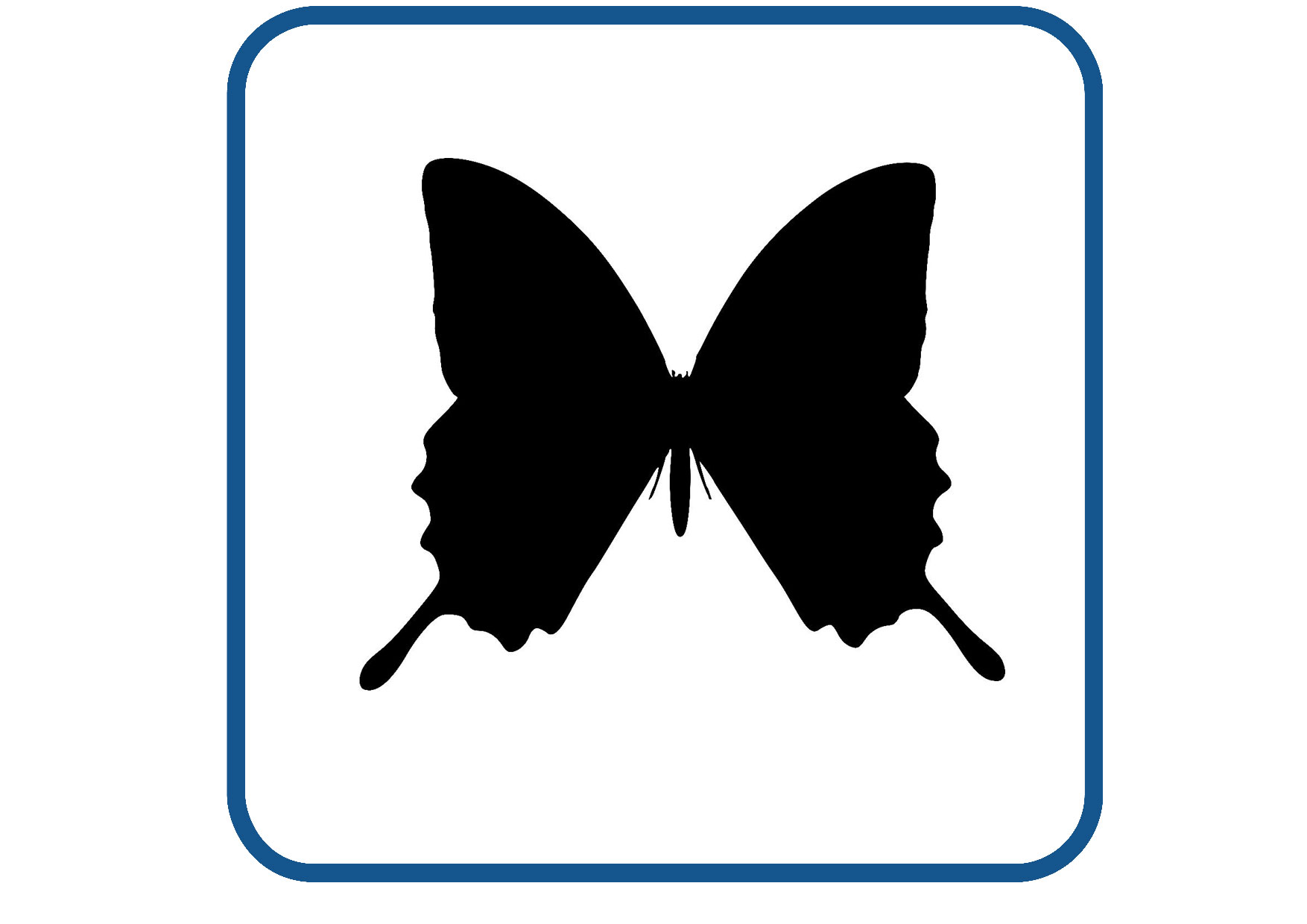 Vlinder design 21 sticker