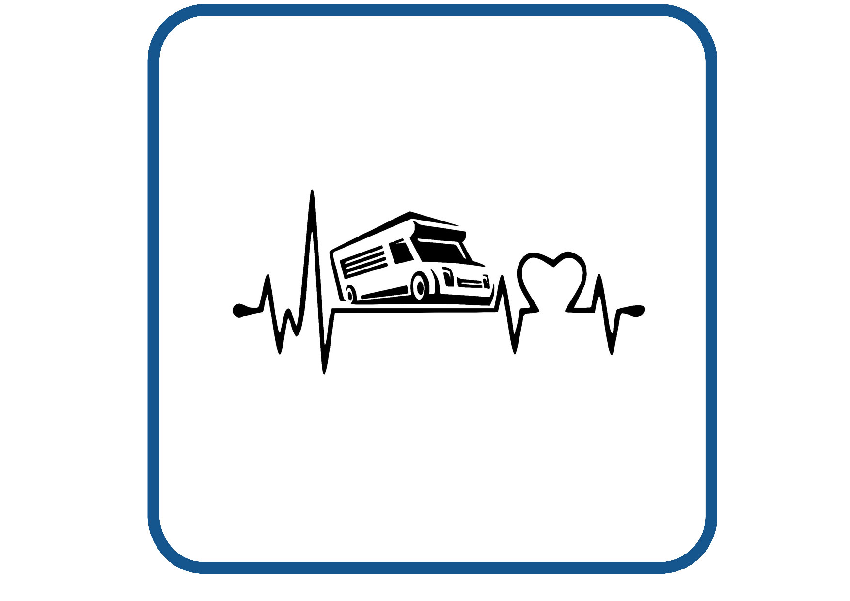 Camper hartslag sticker