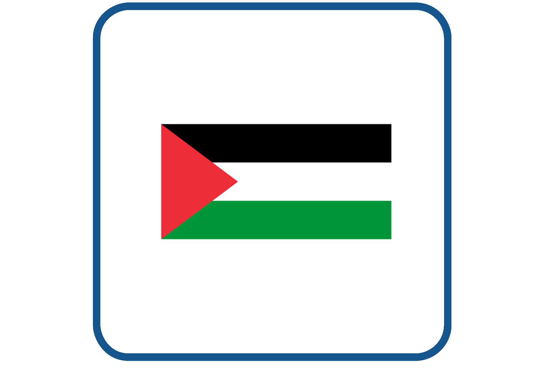 Palestina vlag sticker