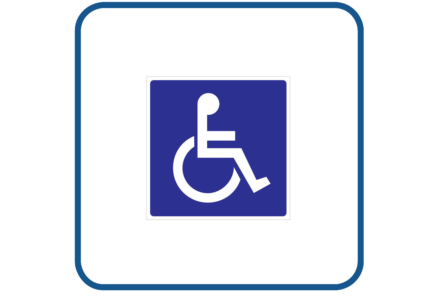 Mindervaliden sticker