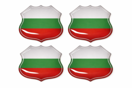 3D Bulgarije gel vlag stickers UV-bestendig