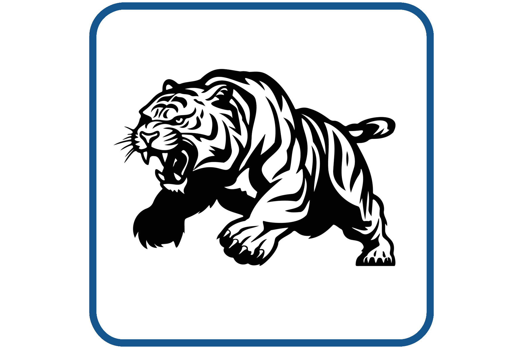 Tijger design 1 sticker