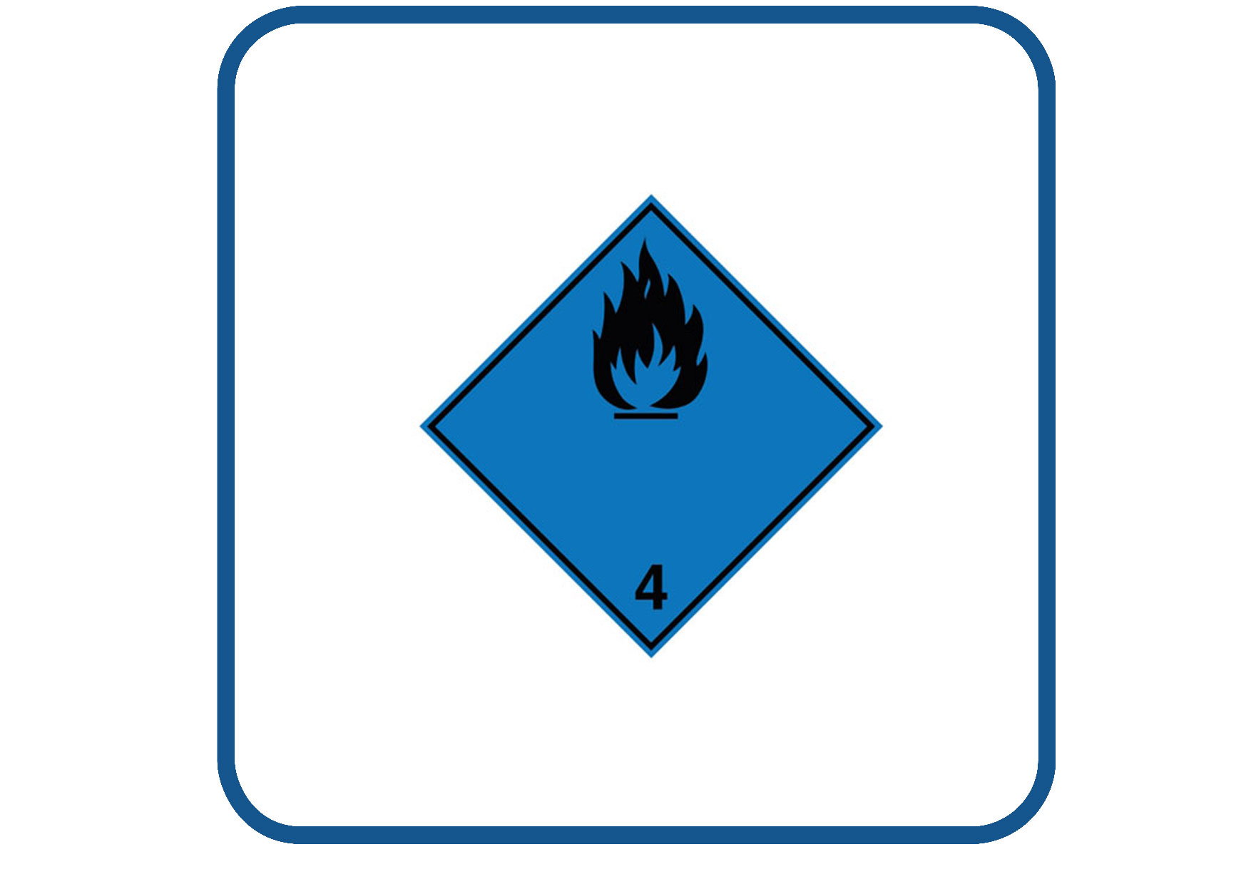 Ontvlambaar gas, contact met water sticker