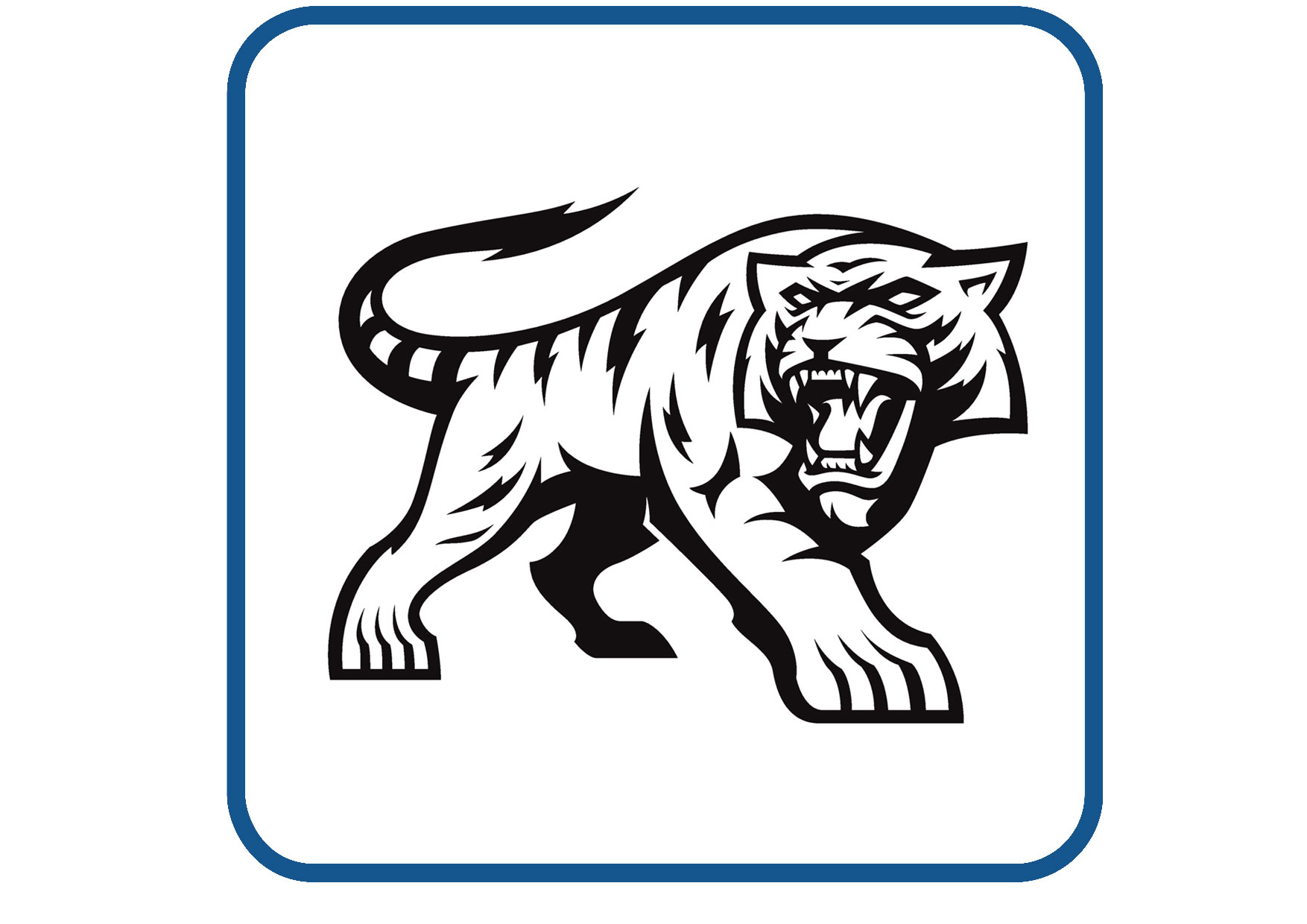 Tijger design 3 sticker