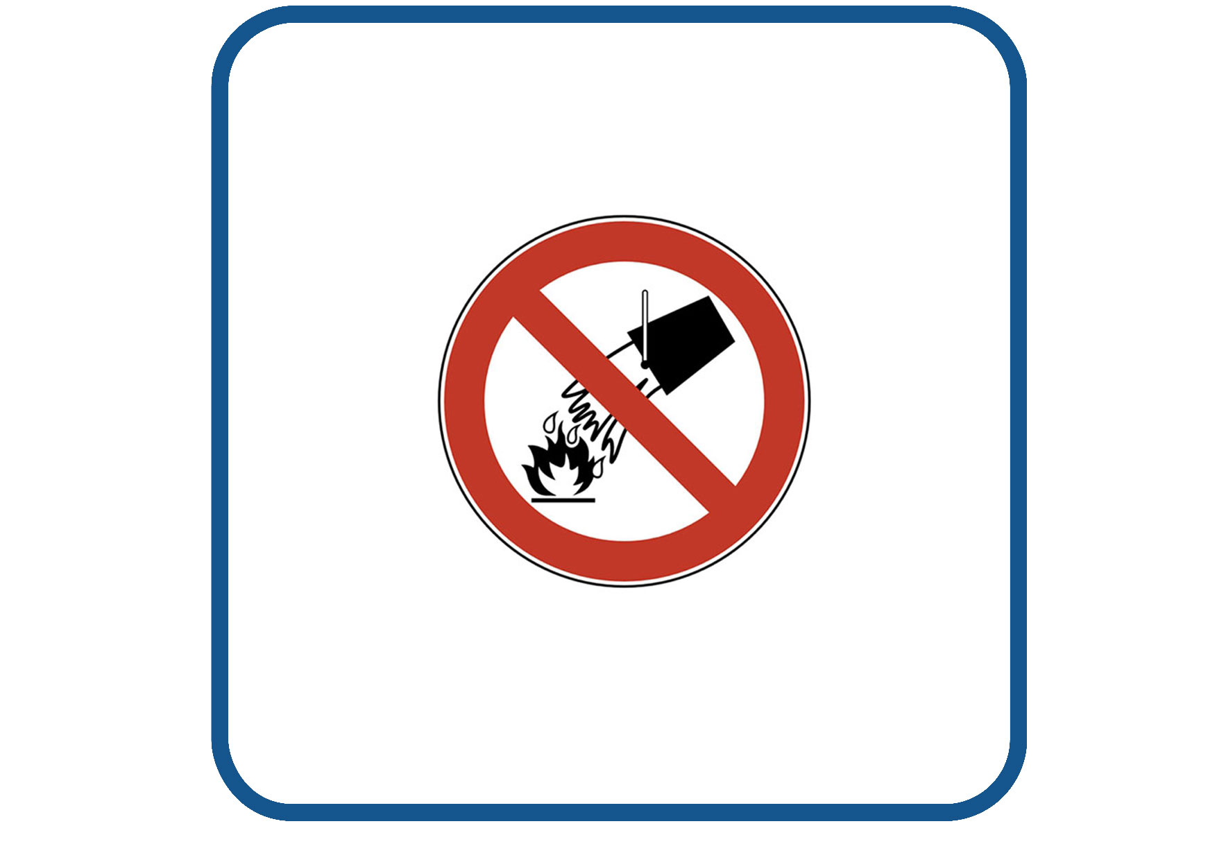 Blussen met water sticker
