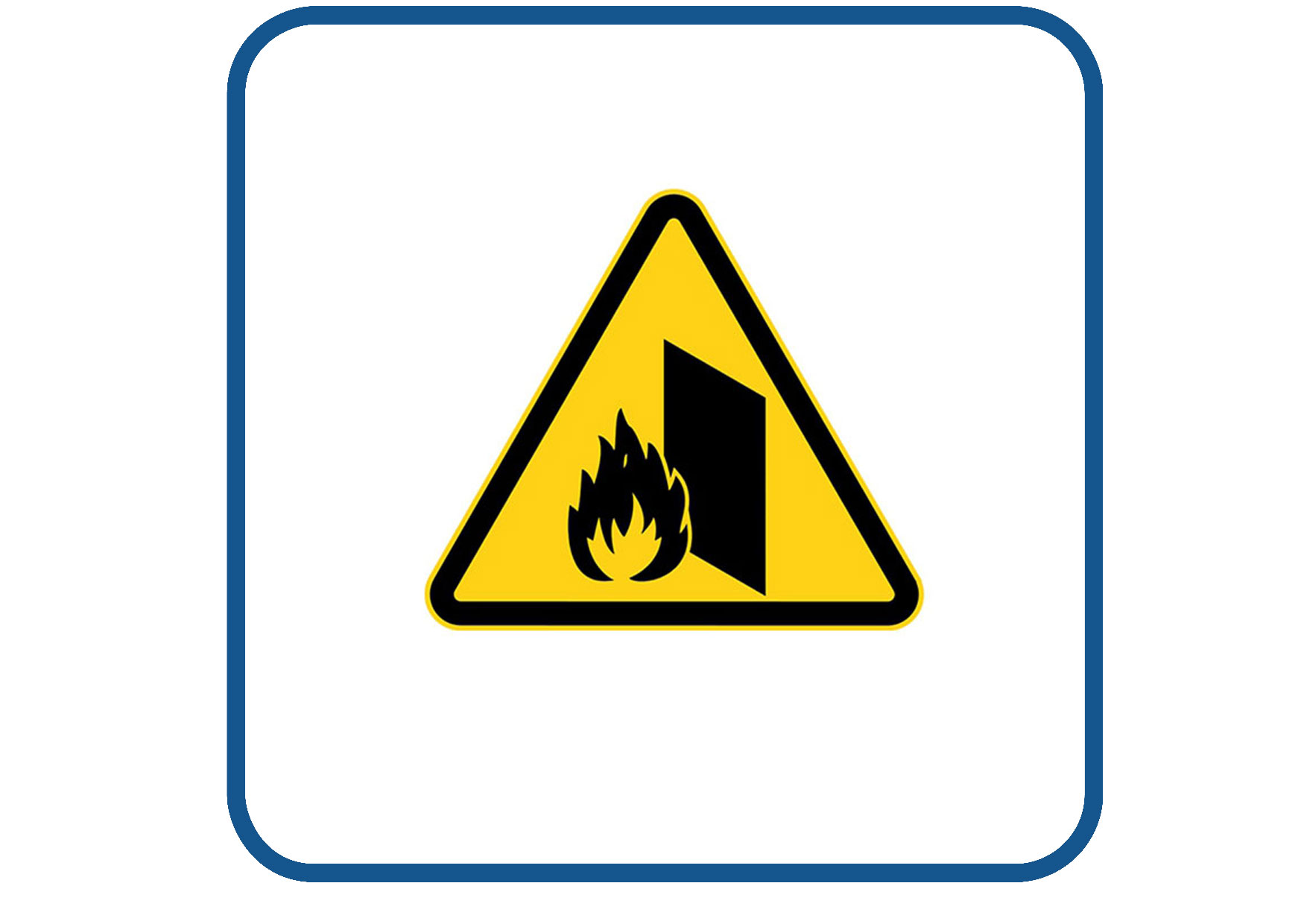 Brandwerende deuren sticker