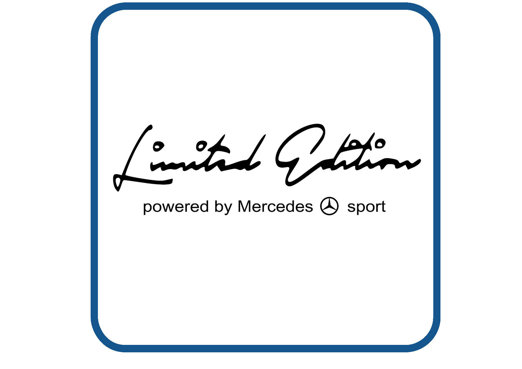 Mercedes Limited Edition sticker