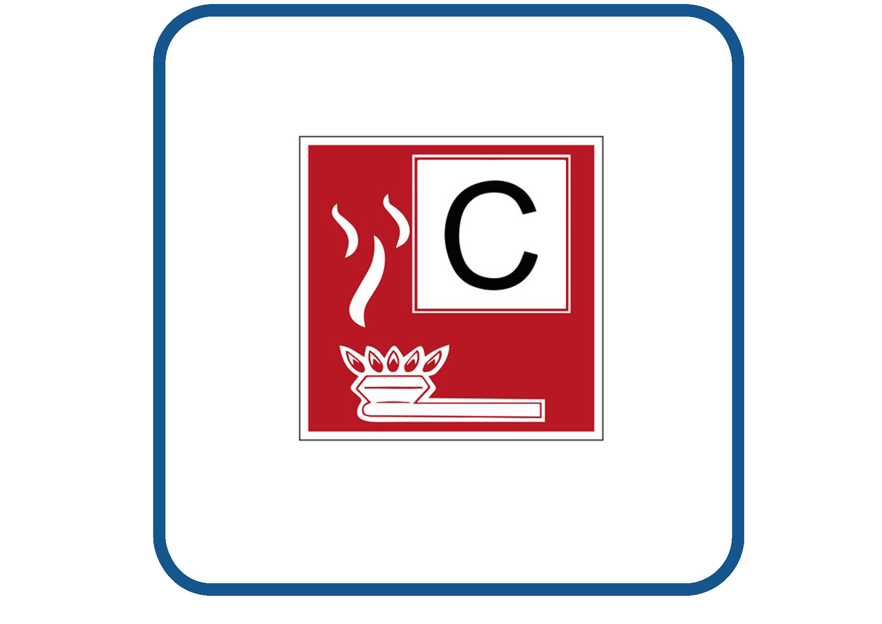 Brandklasse C sticker