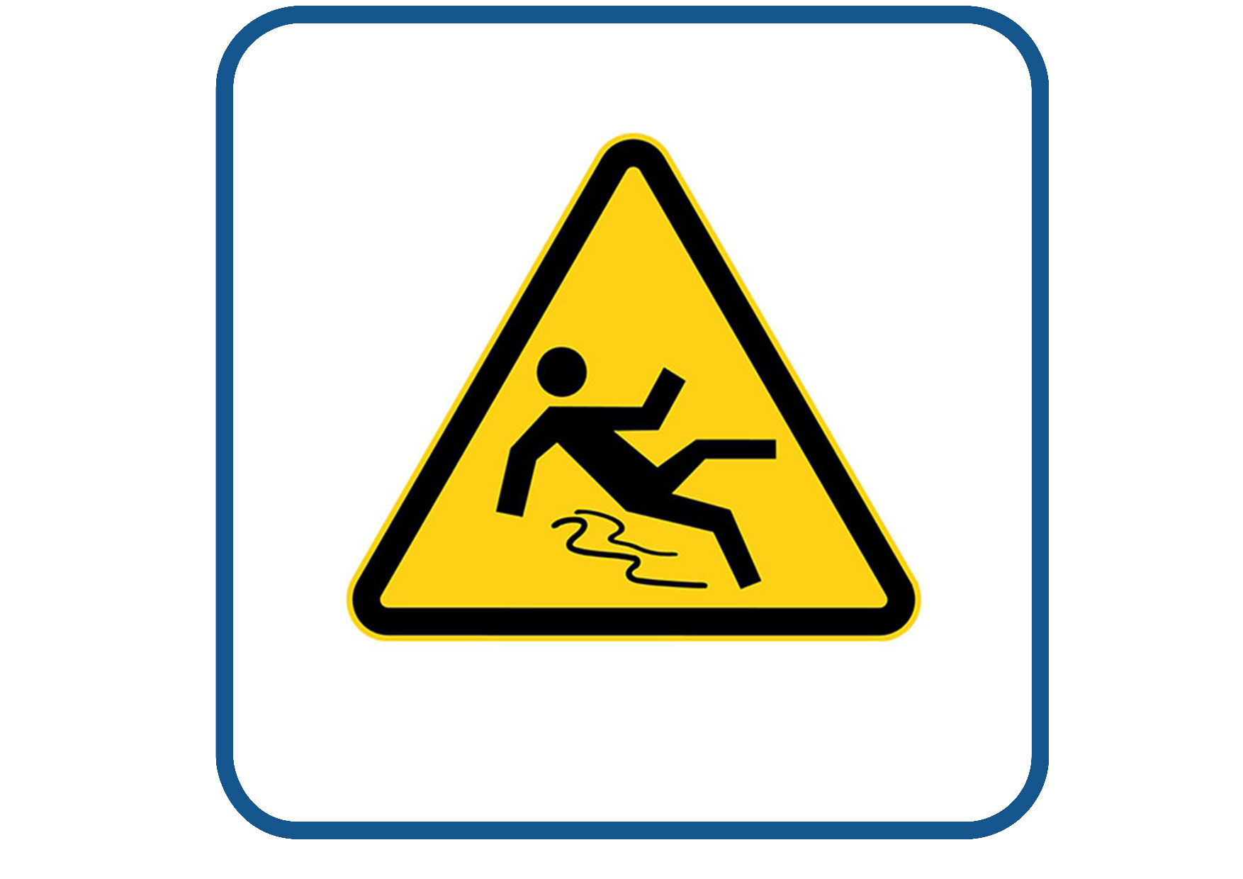 Uitglijden sticker