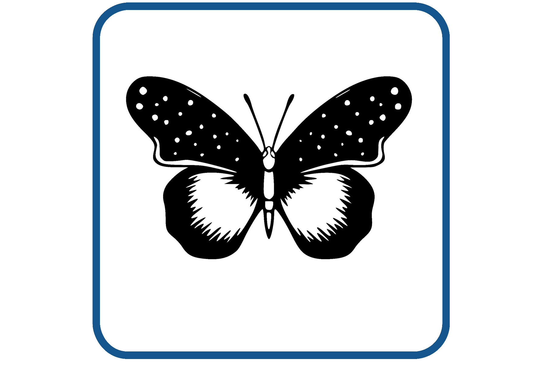 Vlinder design 38 sticker