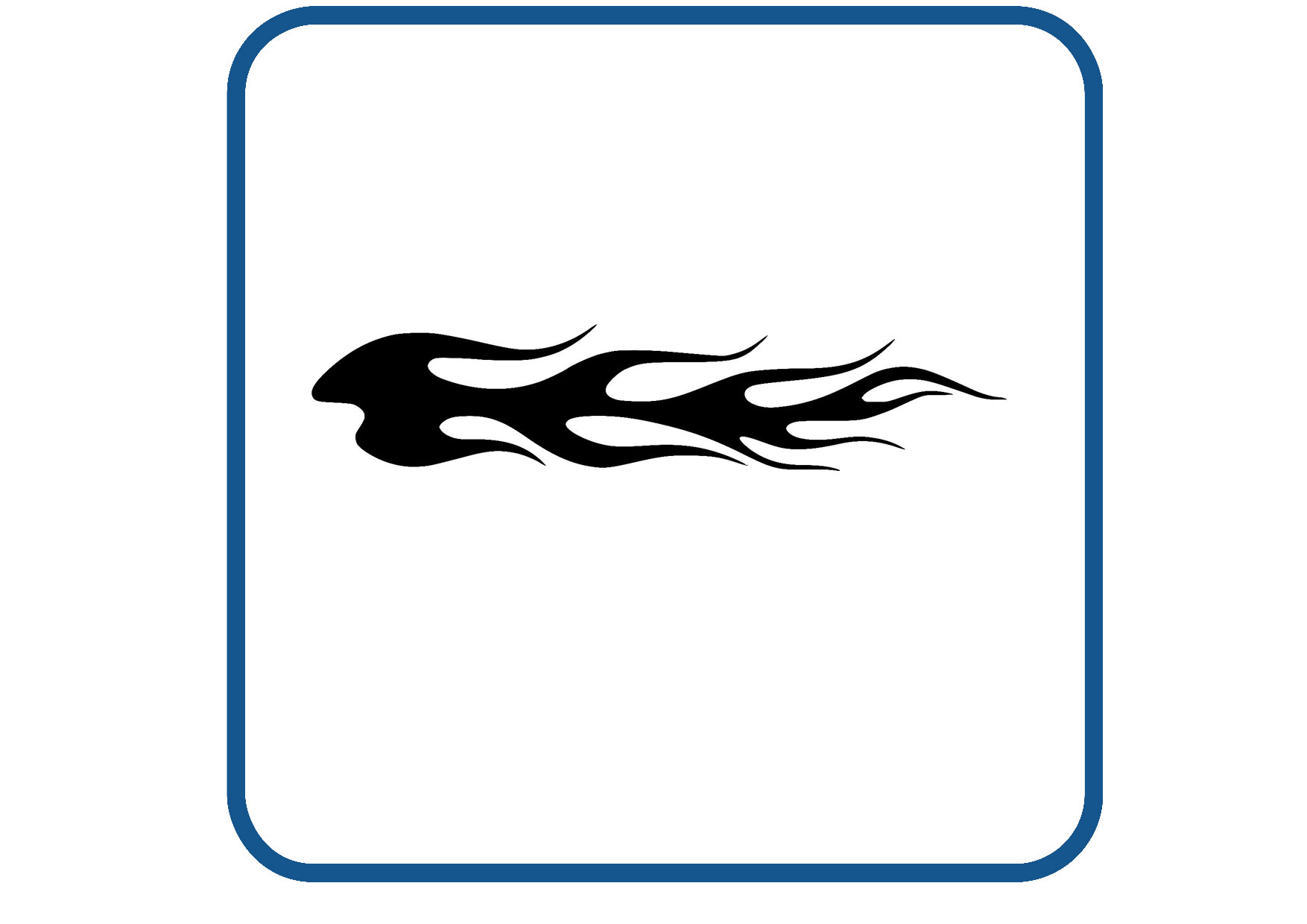 Vlammen design 47 sticker