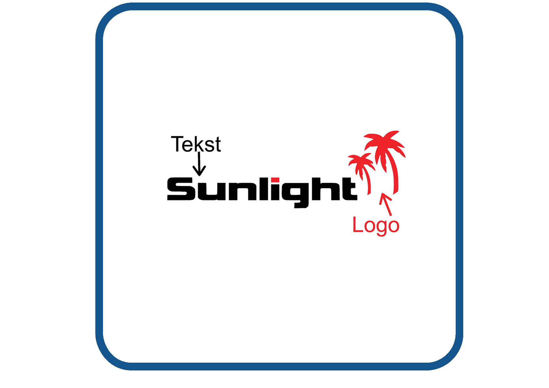 Sunlight met 2 palmbomen caravan en camper sticker