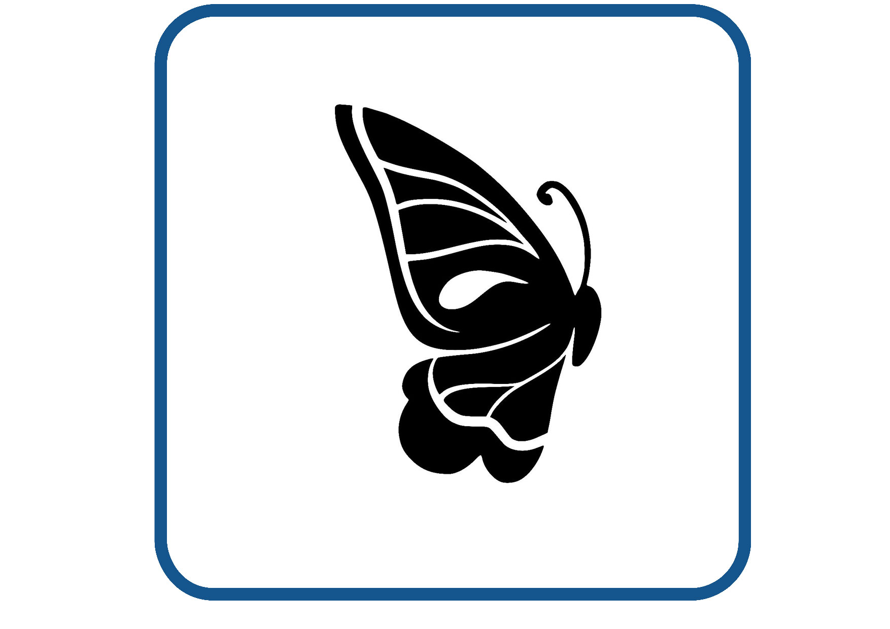 Vlinder design 8 sticker