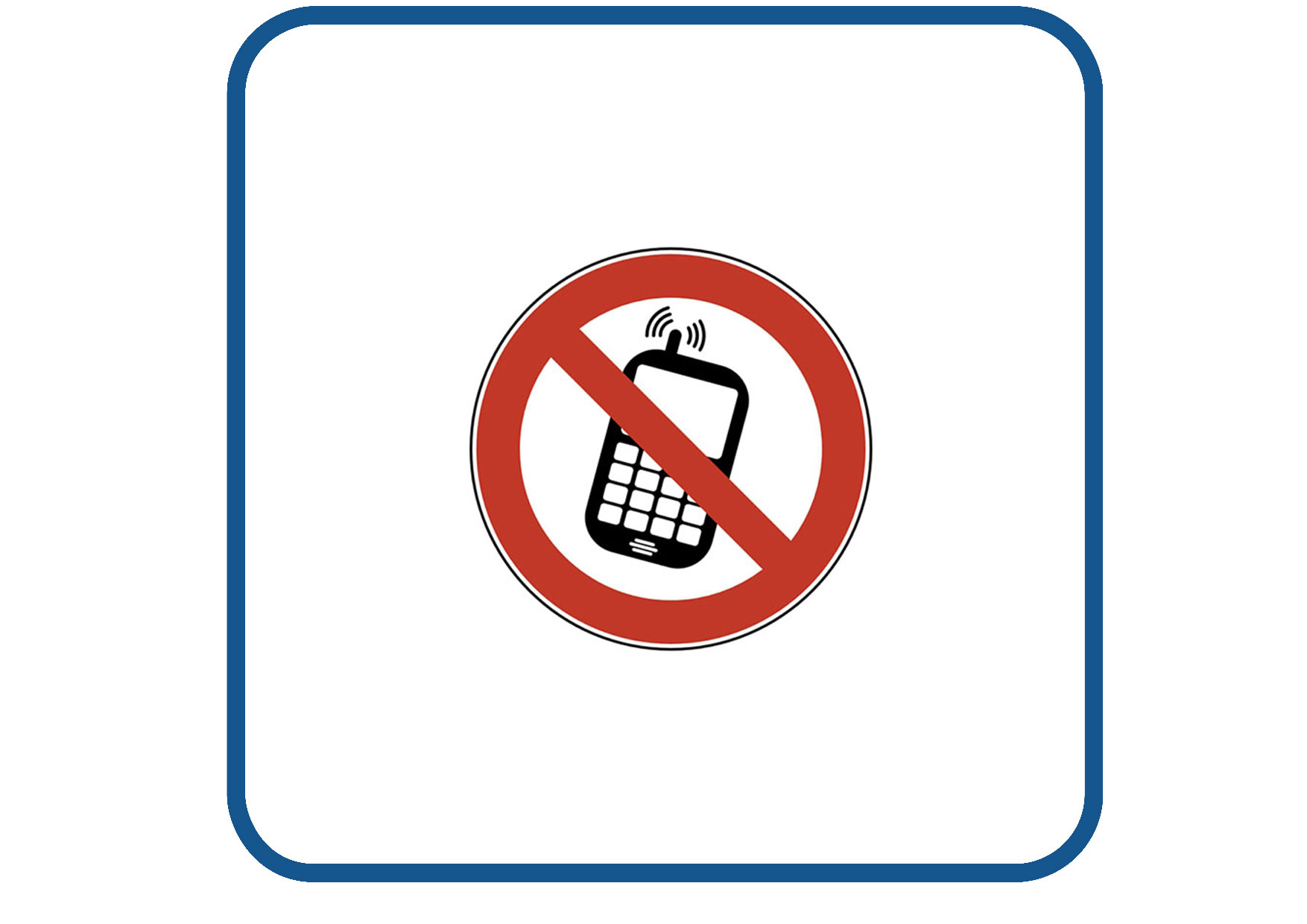 Gsm verboden sticker