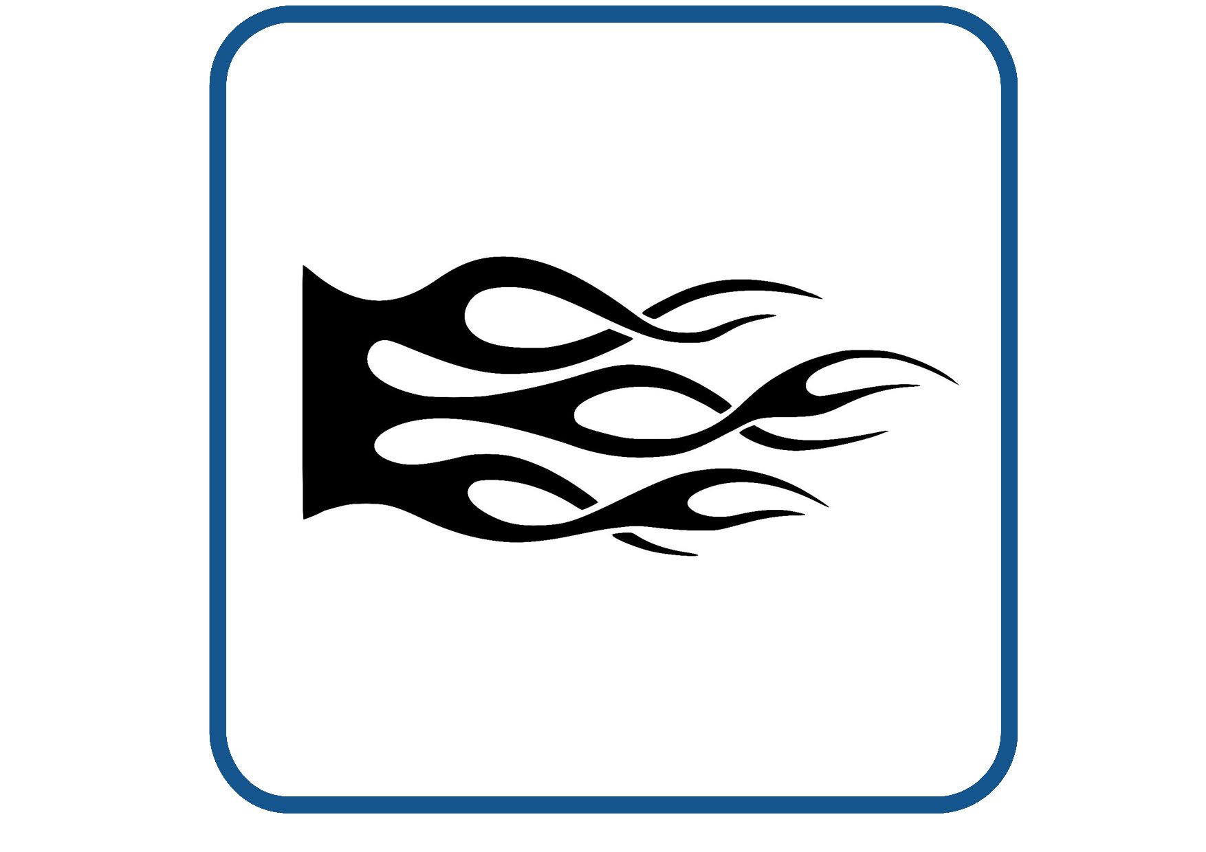 Vlammen design 31 sticker