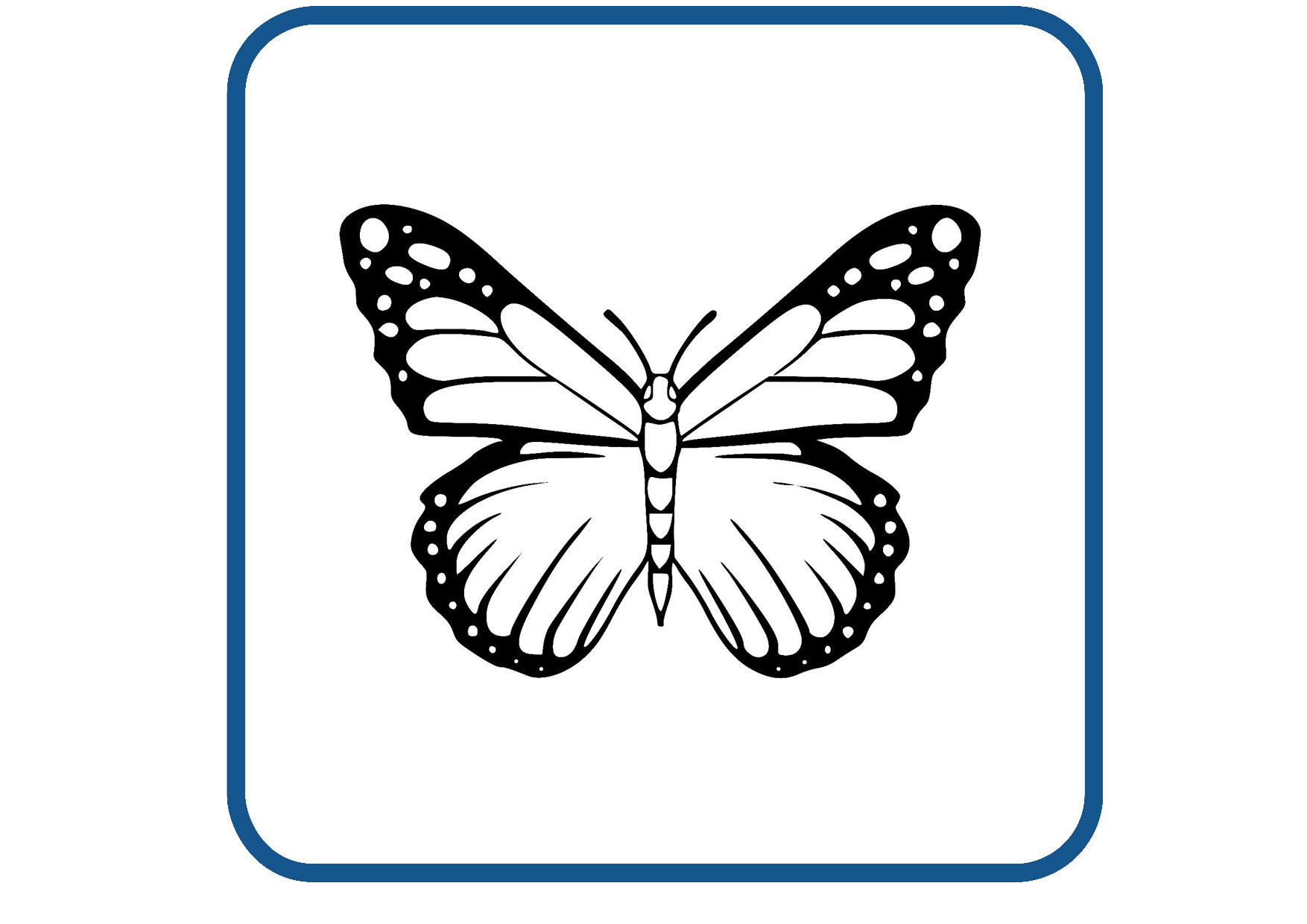 Vlinder design 41 sticker