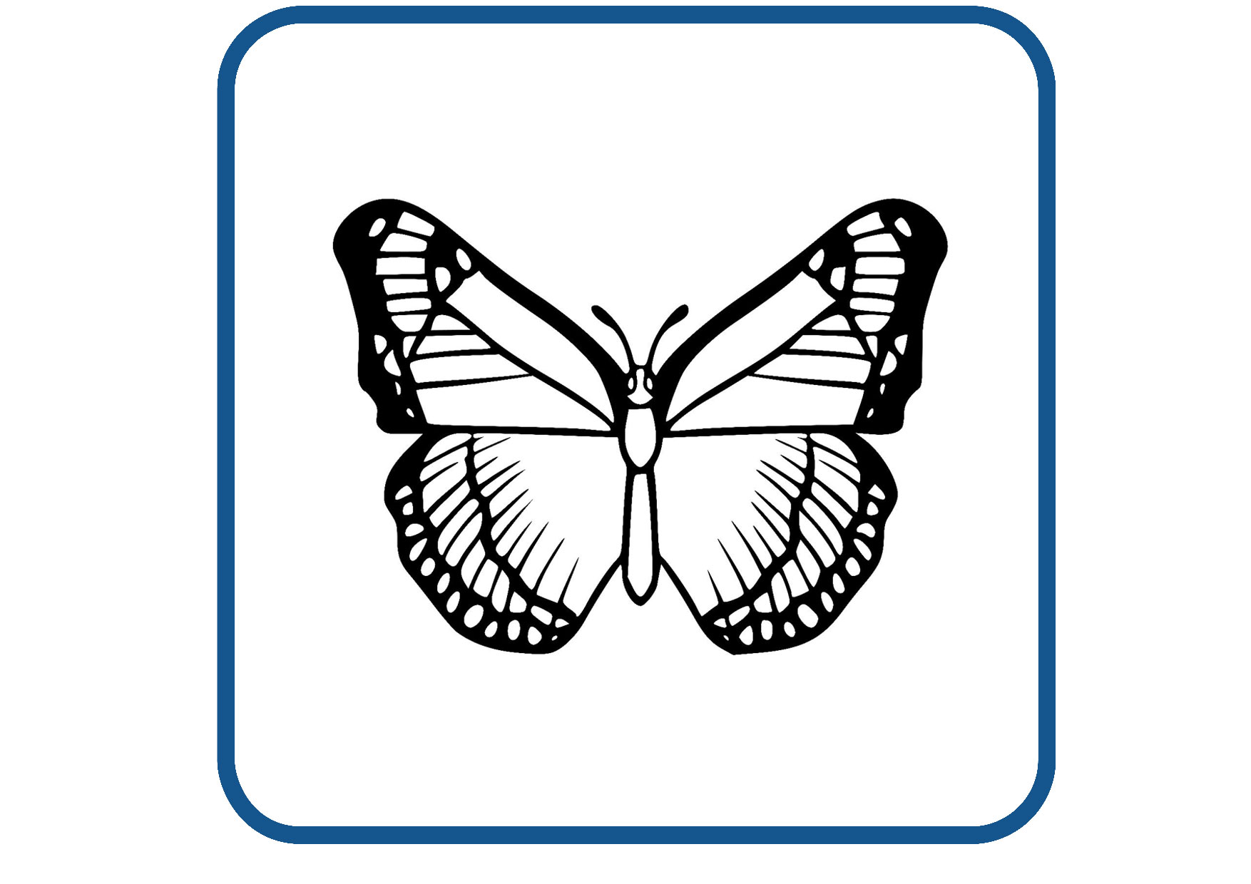 Vlinder design 49 sticker