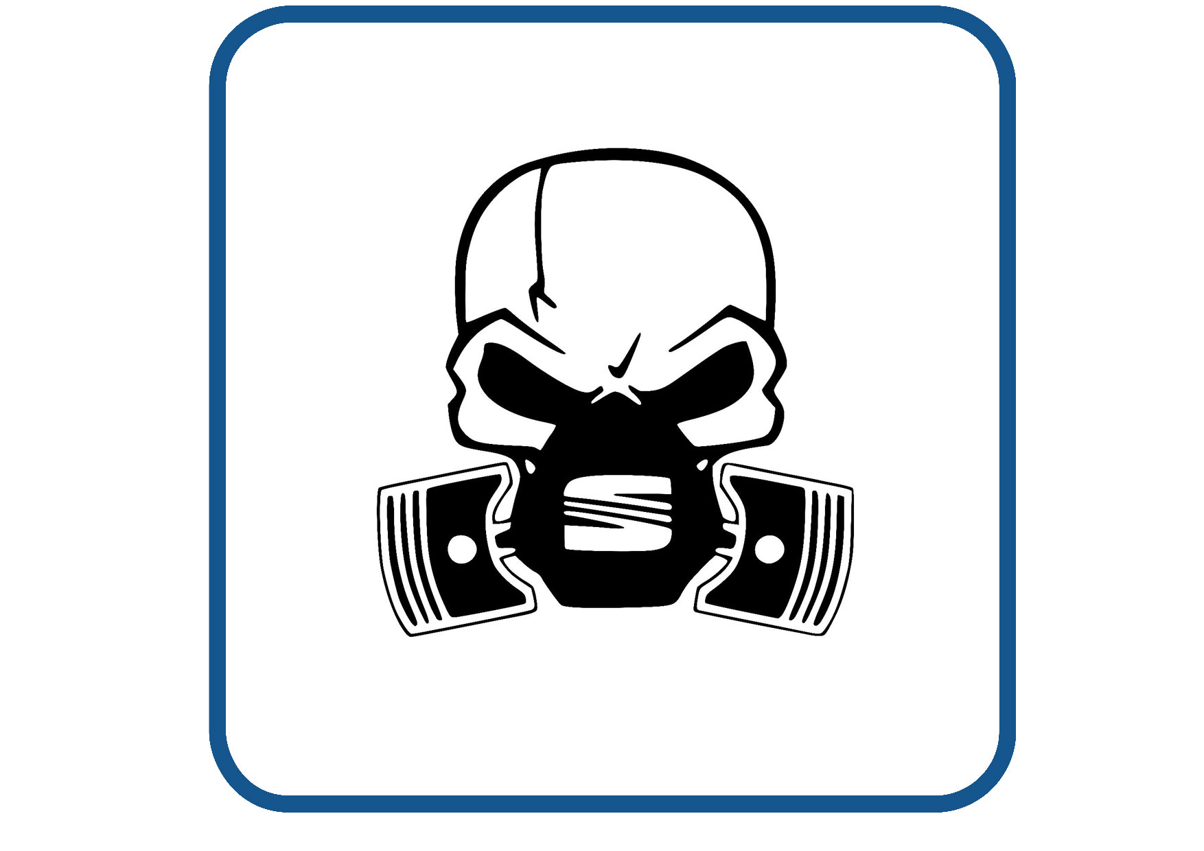 Seat skull sticker