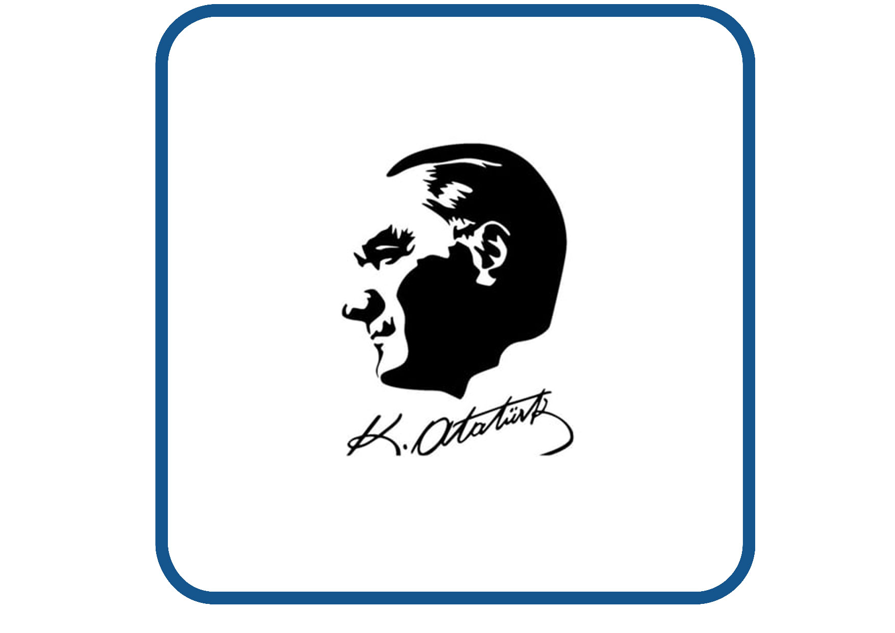 Ataturk imzali design 1 sticker