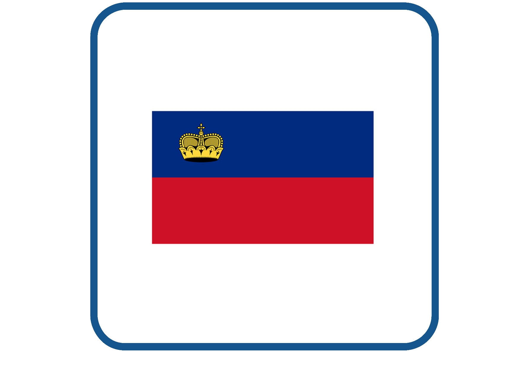 Liechtenstein vlag sticker