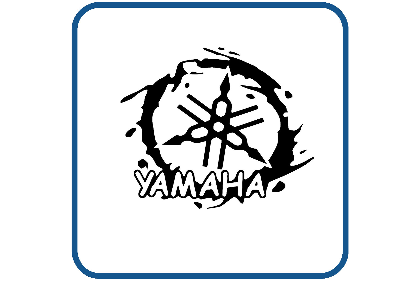 Yamaha splash design 1 sticker