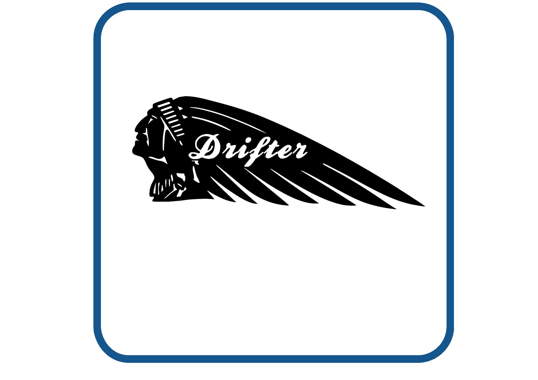 Indian drifter tank sticker
